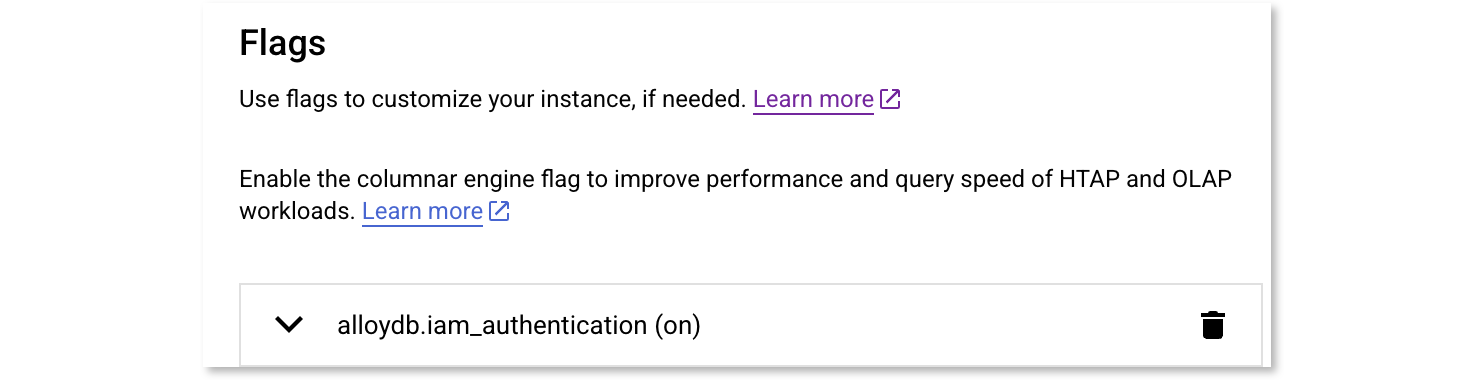 Enable IAM Authentication