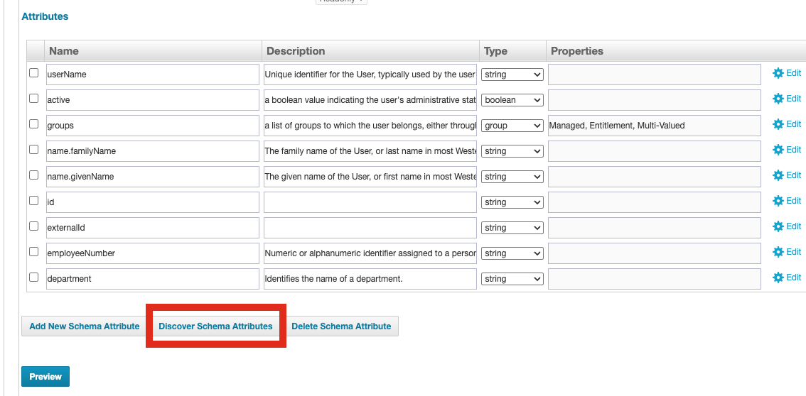 Account Schema Discovery